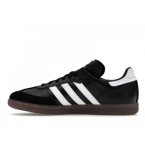 Кроссы adidas Samba Indoor Core Black Cloud White Vivid Red - мужская сетка размеров
