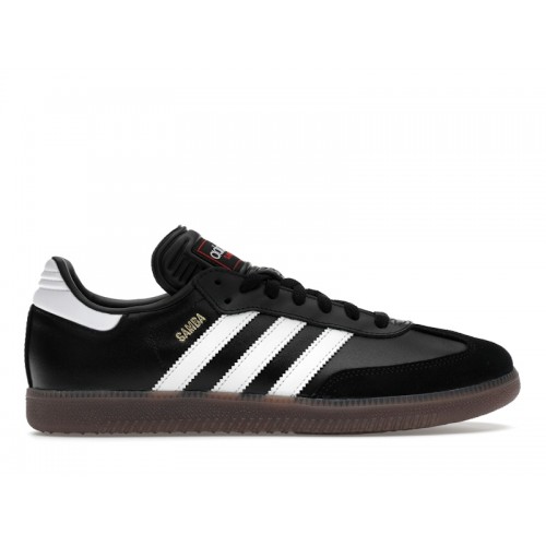 Кроссы adidas Samba Indoor Core Black Cloud White Vivid Red - мужская сетка размеров