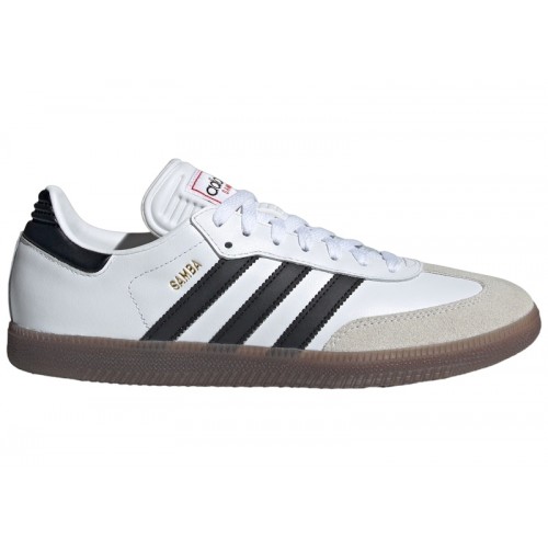 Кроссы adidas Samba Indoor Cloud White Core Black Vivid Red - мужская сетка размеров