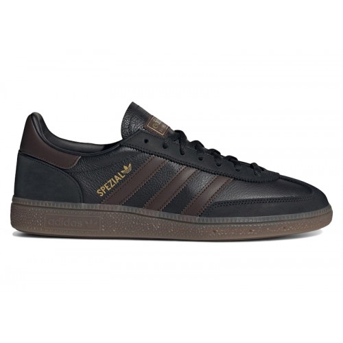 adidas Handball Spezial Black Dark Brown Gum - мужская сетка размеров