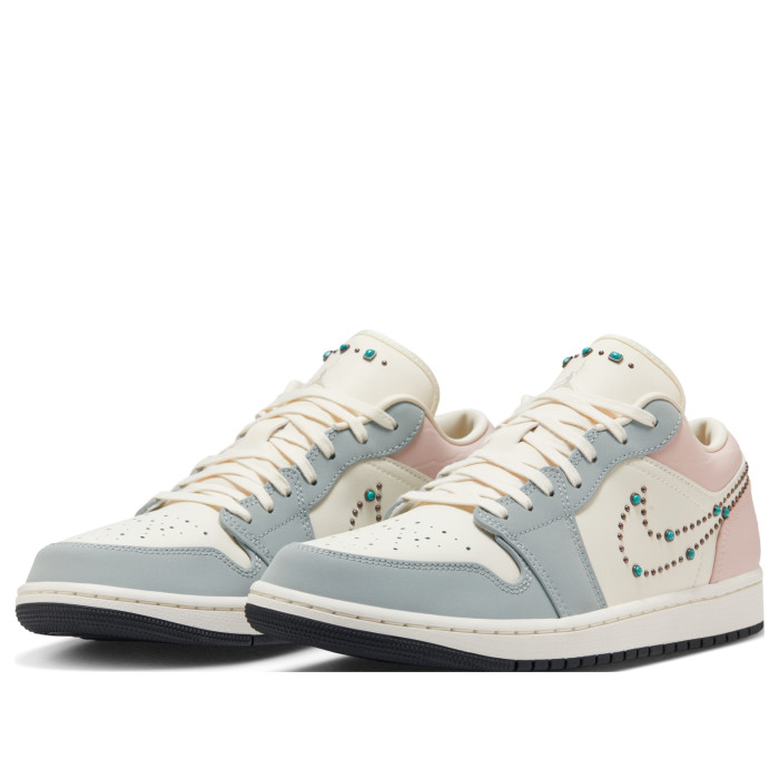 Air Jordan 1 Low Gem Studded Swoosh - мужская сетка размеров Air Jordan 1 Low Gem Studded Swoosh - мужская сетка размеров