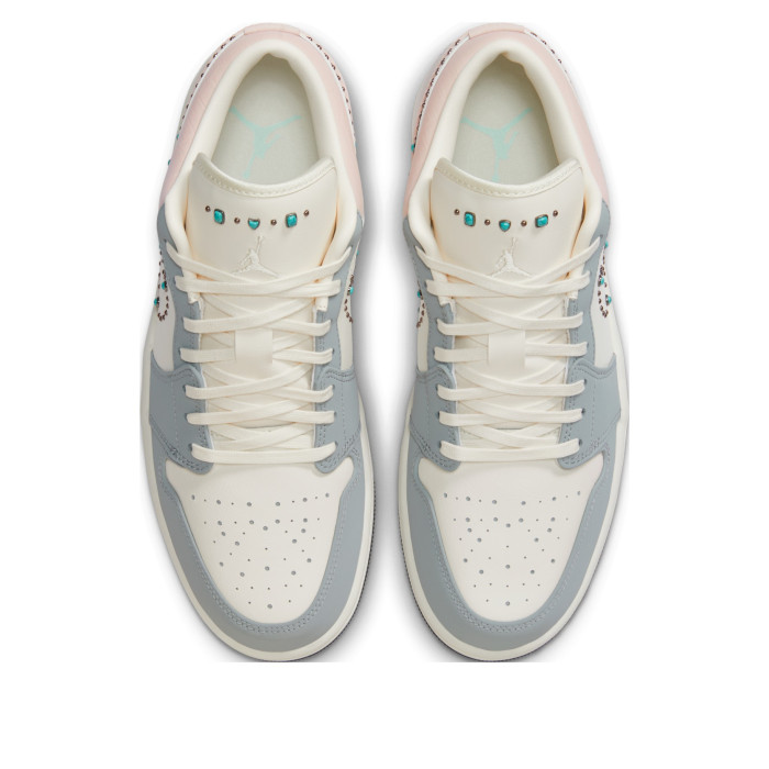 Air Jordan 1 Low Gem Studded Swoosh - мужская сетка размеров Air Jordan 1 Low Gem Studded Swoosh - мужская сетка размеров