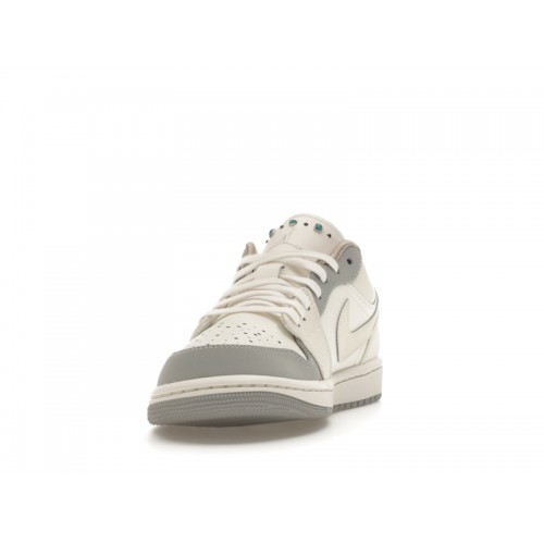 Wmns Air Jordan 1 Low Sail Soft Pearl Sequins - женская сетка размеров
