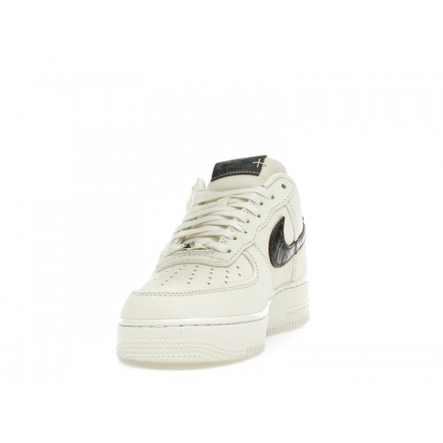 Nike Air Force 1 Low 07 Soft Pearl Brown Croc - мужская сетка размеров