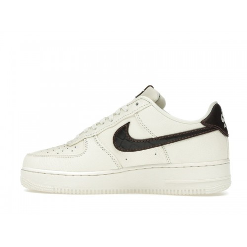 Nike Air Force 1 Low 07 Soft Pearl Brown Croc - мужская сетка размеров