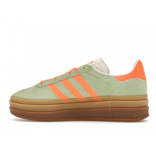 Кроссы adidas Gazelle Bold Semi Green Spark (W) - женская сетка размеров