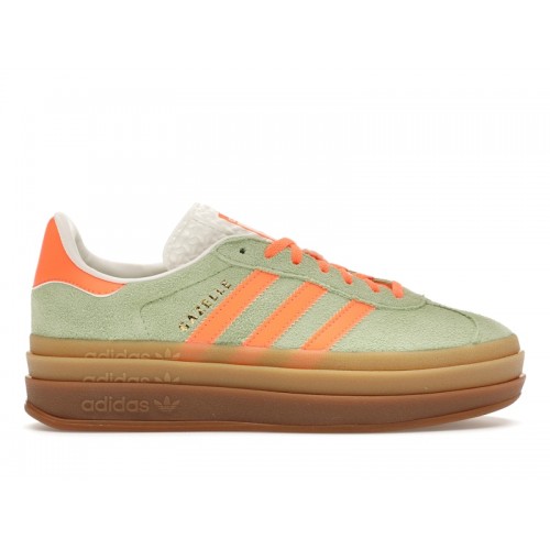 Кроссы adidas Gazelle Bold Semi Green Spark (W) - женская сетка размеров