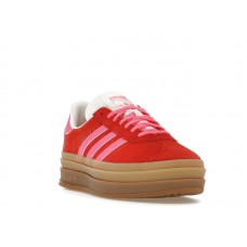 Женские кроссовки adidas Gazelle Bold Collegiate Red Lucid Pink (W)