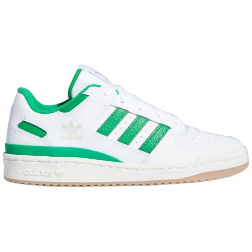 Кроссы adidas Forum Low CL Cloud White Green - мужская сетка размеров