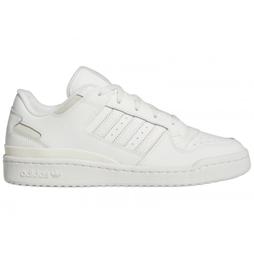 Кроссы adidas Forum Low CL Core White Cloud White Grey - мужская сетка размеров