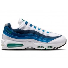 Nike Air Max 95 OG White Lake Blue French Blue Emerald Green