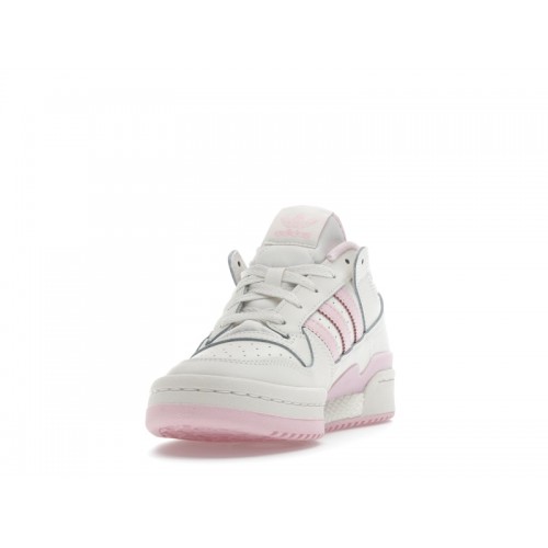 Кроссы adidas Forum Low CL Cloud White Clear Pink (W) - женская сетка размеров