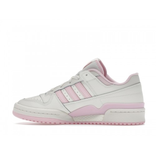 Кроссы adidas Forum Low CL Cloud White Clear Pink (W) - женская сетка размеров