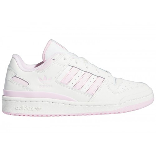 Кроссы adidas Forum Low CL Cloud White Clear Pink (W) - женская сетка размеров