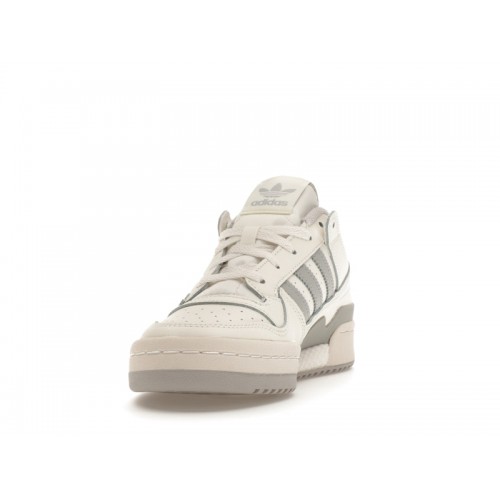 Кроссы adidas Forum Low CL Cloud White Grey Two (W) - женская сетка размеров