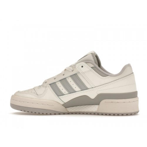 Кроссы adidas Forum Low CL Cloud White Grey Two (W) - женская сетка размеров