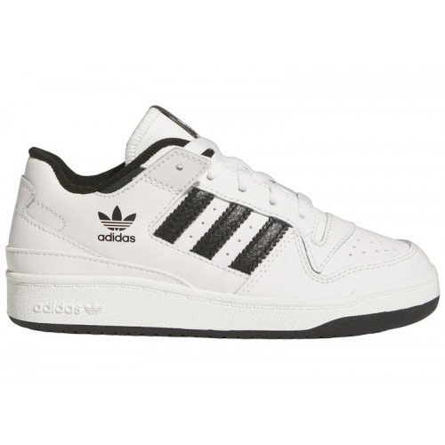 Кроссы adidas Forum Low CL Core White Core Black (PS) - детская сетка размеров