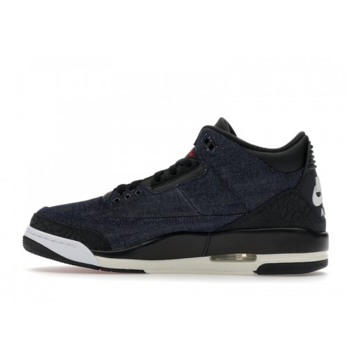 Levis x Air Jordan 3 Retro SP Denim Blue - мужская сетка размеров Levis x Air Jordan 3 Retro SP Denim Blue - мужская сетка размеров