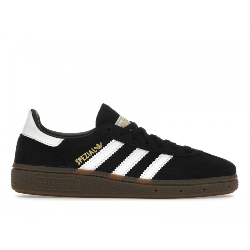 Кроссы adidas Handball Spezial Black White Gum - мужская сетка размеров