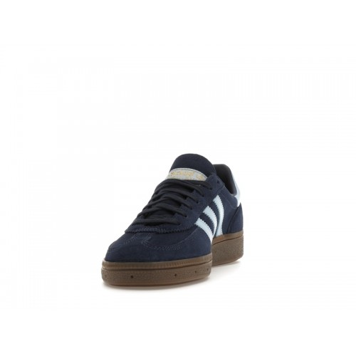 Кроссы adidas Handball Spezial Collegiate Navy Clear Sky Gum (GS) - подростковая сетка размеров