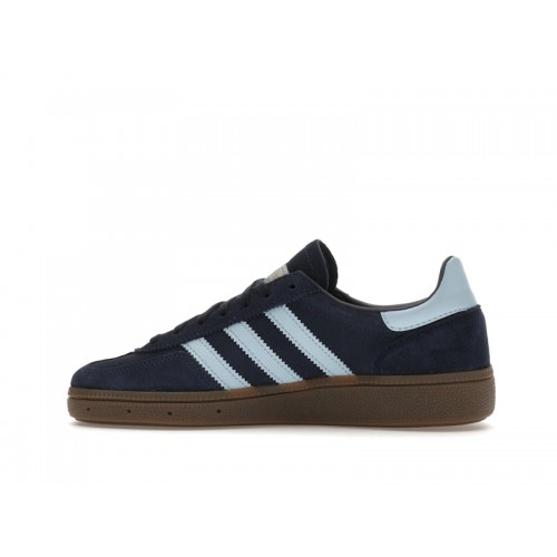 Кроссы adidas Handball Spezial Collegiate Navy Clear Sky Gum (GS) - подростковая сетка размеров