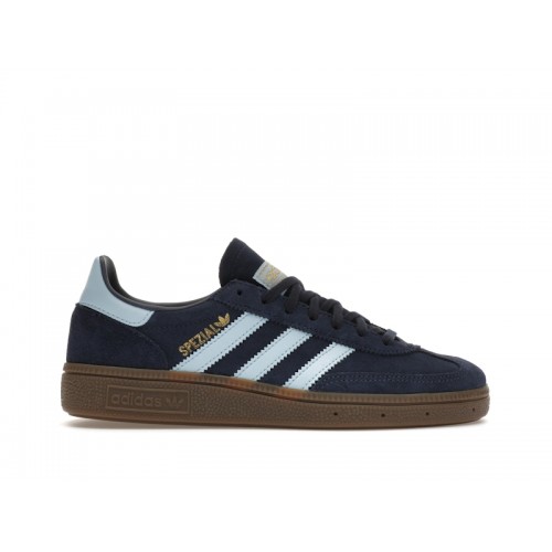 Кроссы adidas Handball Spezial Collegiate Navy Clear Sky Gum (GS) - подростковая сетка размеров