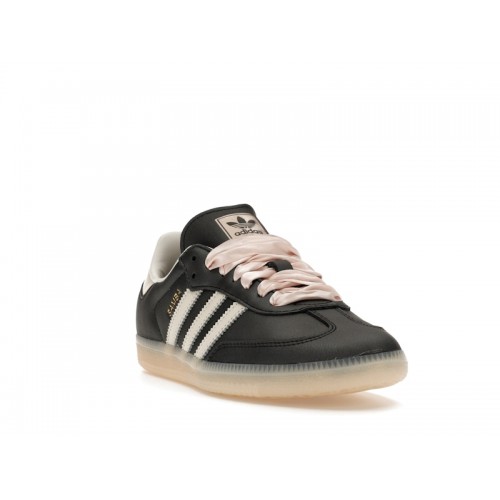 Кроссы adidas Samba OG Black Pink Ribbon Laces (W) - женская сетка размеров