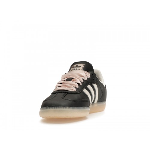 Кроссы adidas Samba OG Black Pink Ribbon Laces (W) - женская сетка размеров