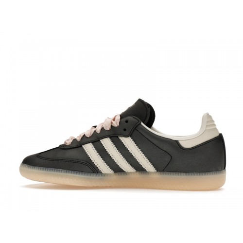 Кроссы adidas Samba OG Black Pink Ribbon Laces (W) - женская сетка размеров