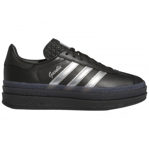 Кроссы adidas Gazelle Bold Pride Pabllo Vittar Core Black Silver Metallic Lucid Pink (W) - женская сетка размеров