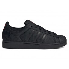 adidas Superstar II Core Black Better Scarlet