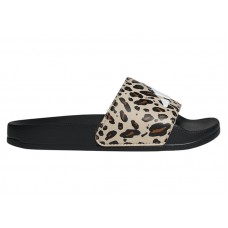 Подростковые adidas Adilette Shower Logo Sandals Crystal Linen Leopard Print (GS)