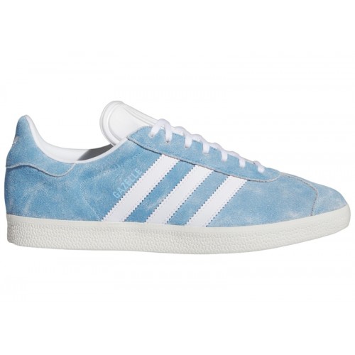 Кроссы adidas Gazelle Semi Blue Burst Cloud White - мужская сетка размеров