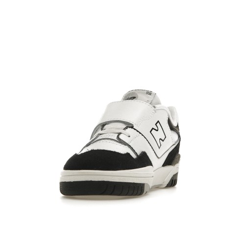 Кроссы New Balance 550 White Black Rain Cloud (TD) - детская сетка размеров