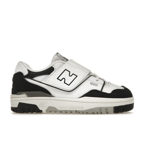 Кроссы New Balance 550 White Black Rain Cloud (TD) - детская сетка размеров