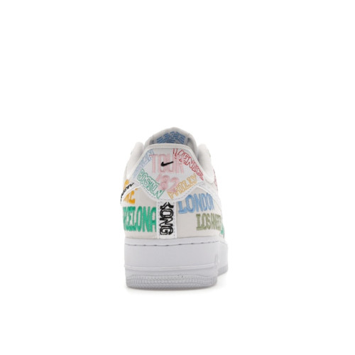 Nike Air Force 1 Low World Tour - White - мужская сетка размеров Nike Air Force 1 Low World Tour - White - мужская сетка размеров