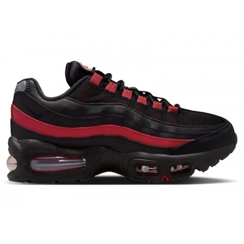 Nike Air Max 95 Black Team Crimson (GS) - подростковая сетка размеров