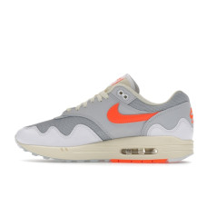 Nike Air Max 1 Patta Waves White Hyper Crimson (With Bracelet)