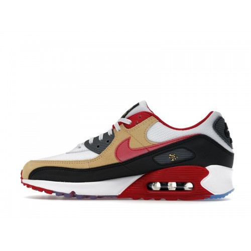 Nike Air Max 90 San Francisco 49ers - мужская сетка размеров