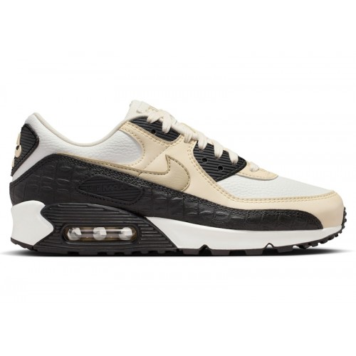 Nike Wmns Air Max 90 Sail Dark Khaki - женская сетка размеров
