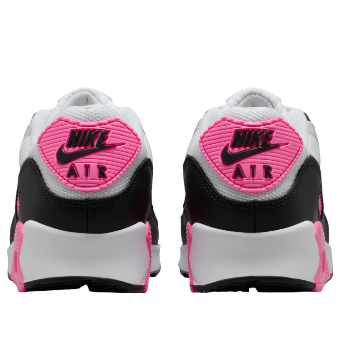 Nike Wmns Air Max 90 White Pink Glow Black - женская сетка размеров Nike Wmns Air Max 90 White Pink Glow Black - женская сетка размеров