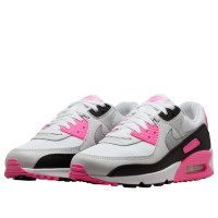 Женские Nike Air Max 90 White Pink Glow Wolf Grey (W)