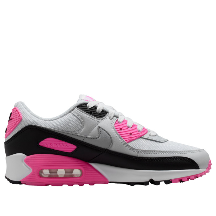 Nike Wmns Air Max 90 White Pink Glow Black - женская сетка размеров Nike Wmns Air Max 90 White Pink Glow Black - женская сетка размеров