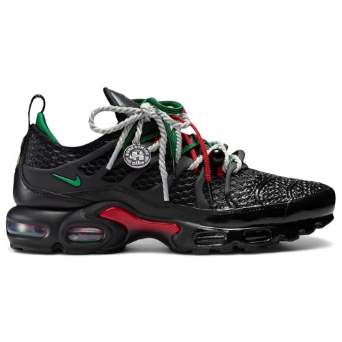 Homecoming x Nike Air Max Plus Black University Red Court Green - мужская сетка размеров