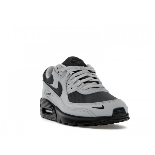Nike Air Max 90 Light Smoke Grey Black - мужская сетка размеров