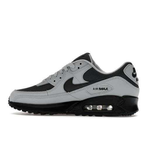 Nike Air Max 90 Light Smoke Grey Black - мужская сетка размеров