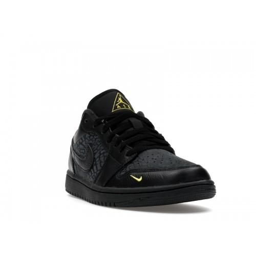 Air Jordan 1 Low SE Black Anthracite Tour Yellow - мужская сетка размеров