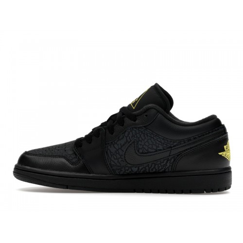 Air Jordan 1 Low SE Black Anthracite Tour Yellow - мужская сетка размеров