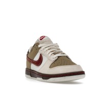 Женские Nike Dunk Low Retro Khaki Team Red Pearl White (W)