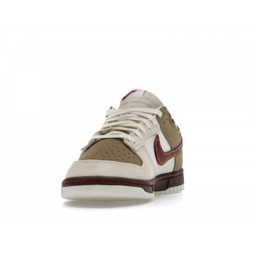 Nike Wmns Dunk Low Khaki Team Red - женская сетка размеров Nike Wmns Dunk Low Khaki Team Red - женская сетка размеров